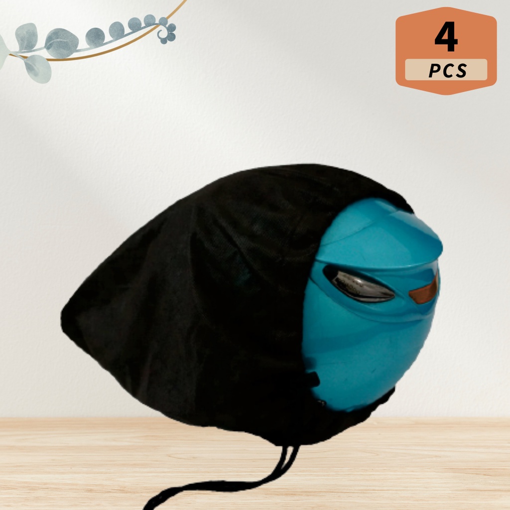 Ugiene / Sarung Helm / Dustbag / Sarung helm Anti Debu Non Woven - 4 Pcs