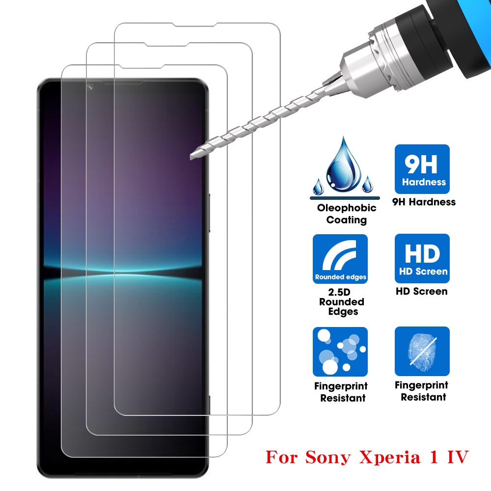 1pc Pelindung Layar Tempered Glass 9H Anti Glare / Sidik Jari Untuk Sony Xperia 1 IV