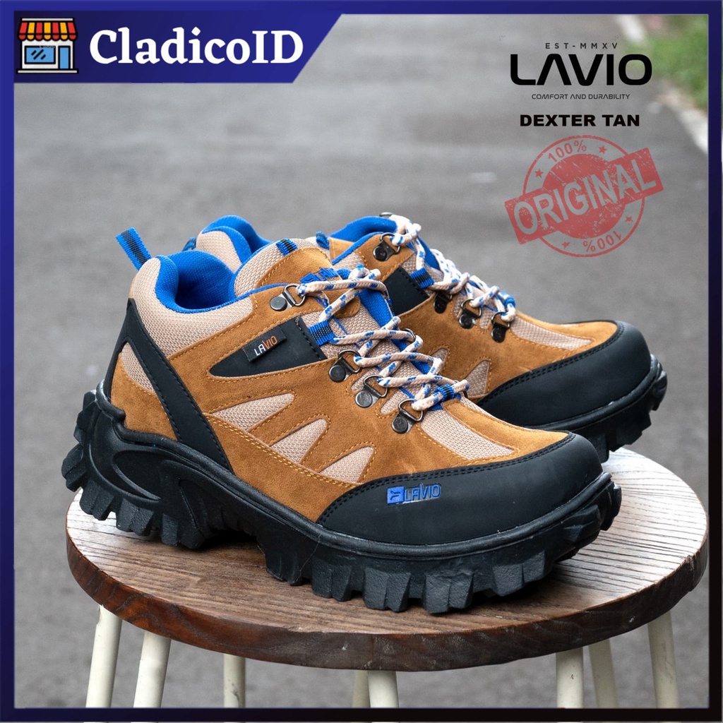 Sepatu Safety Boot Tinggi Sepergelangan Kaki  Lavio Dexter Original Kerja Proyek Lapangan Outdoor Tracking Mendaki Haiking Sefty Shoes Boots