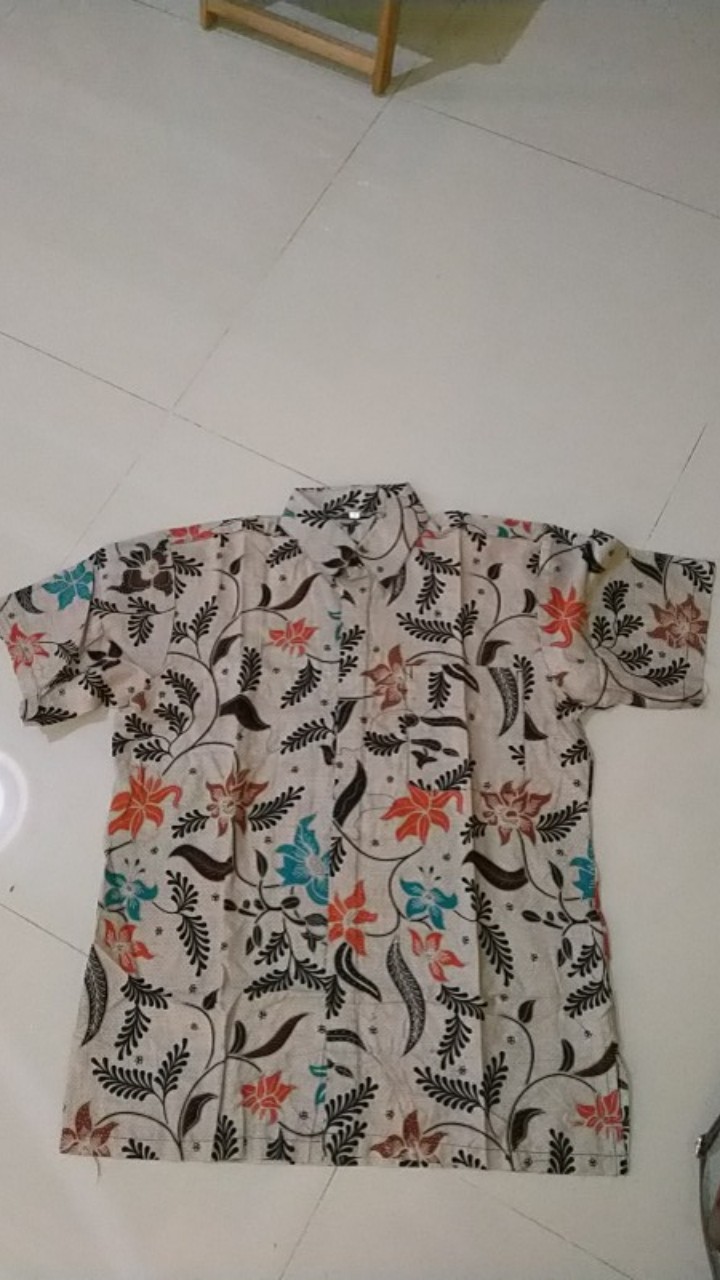 Kemeja Batik Pria Lengan Pendek Size M L Xl Xxl Katun Batik Halus Seragam Kantor Seragam Batik