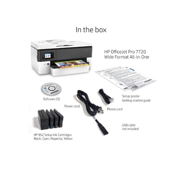 Hp Officejet Pro 7720 All In One Printer Office Jet A3 Wifi Shopee Indonesia