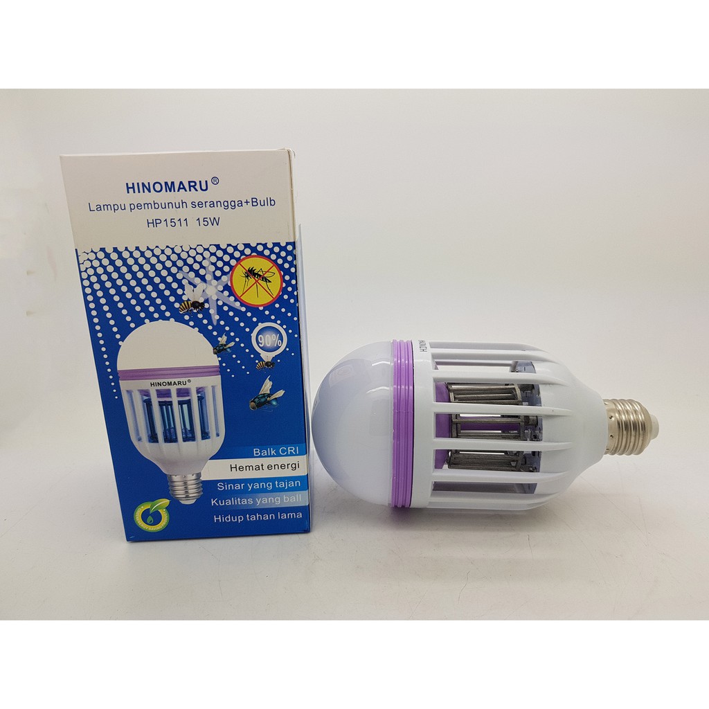 Lampu led + Perangkap Nyamuk Terang 15 Watt HINOMARU