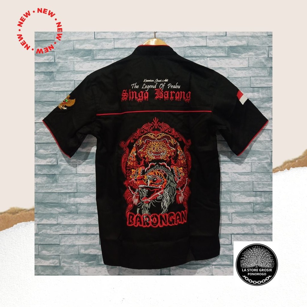 [350 gram] 023 Barongan Turkish Merah/ Hem Turkish Merah/ Baju Hem Turkish Merah Ponorogo Dewasa/ Ke