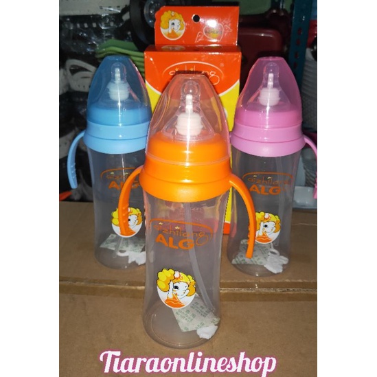 Botol susu Algo 300ml+selang sedot / Dot baby algo foodgrade