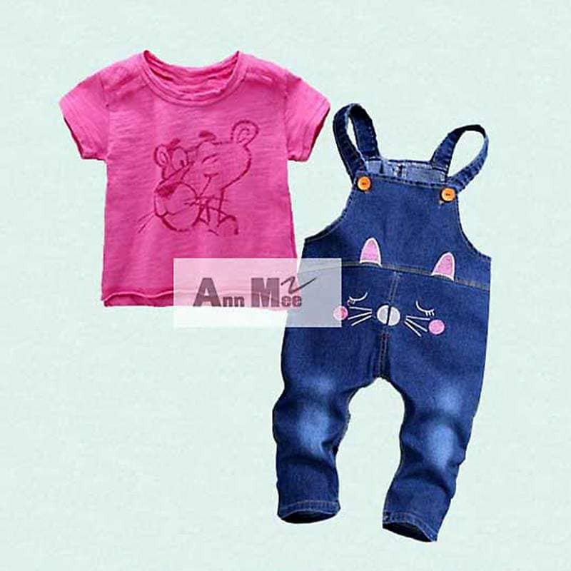 Setelan Overall Anak Cewek Pink Panther Terlaris !!!