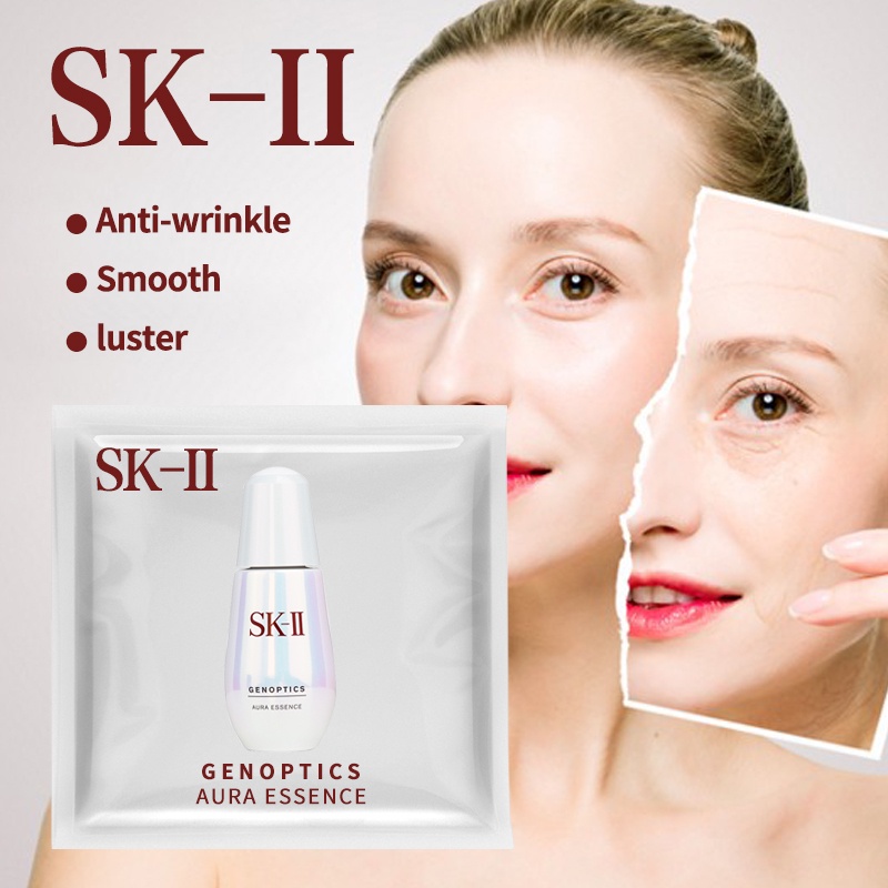 SK2 SK-II SK II Genoptics Spot Essence 0.7ml Aura Essence Sampel SKII Travel Size 3PCS/1PCS