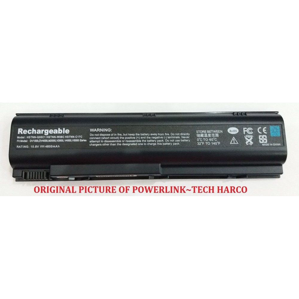 BATERAI HP PAVILION DV1000/ZE2000 / DV4000 DV4200 DV4300 DV4400 Series/ COMPAQ Presario M2000/V2000/