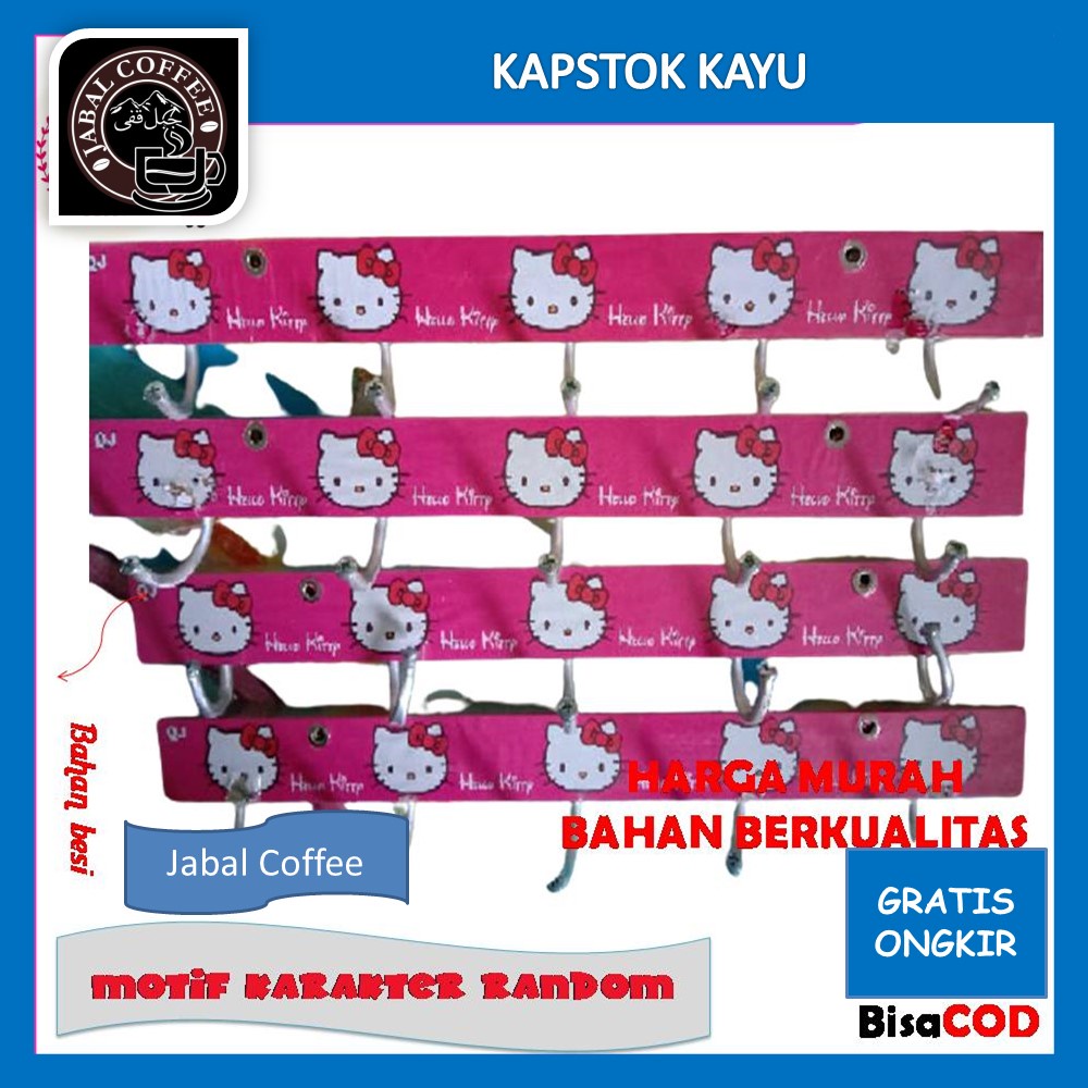 Kapstok Karakter Murah / Kapstok Karakter / Gantungan Baju / Cantolan Baju Motif Kartun Karakter