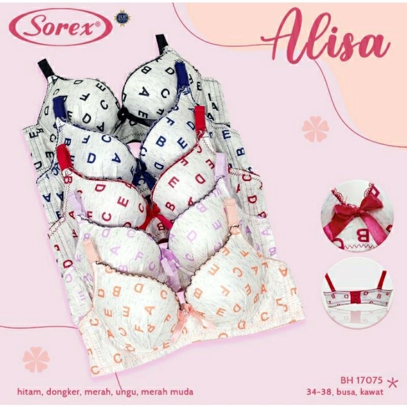 Bra Sorex Art 17075 Alisa Kawat Motif