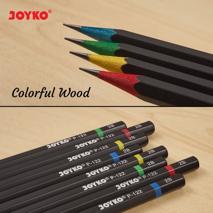 

TULIS-ALAT- PENCIL PENSIL JOYKO P-122 2B 1 BOX 12 PCS -ALAT-TULIS.