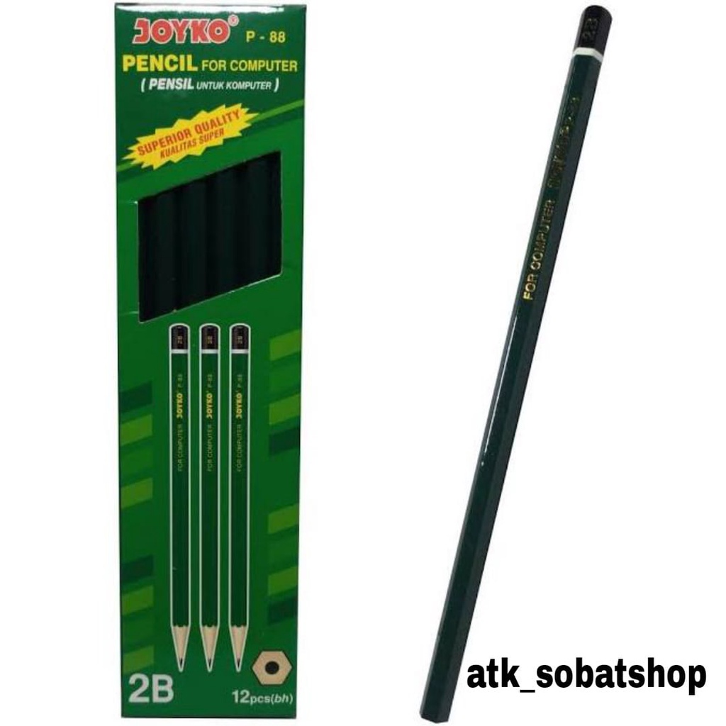 

Pensil 2B Hijau JOYKO P-88 Murah (/PCS)