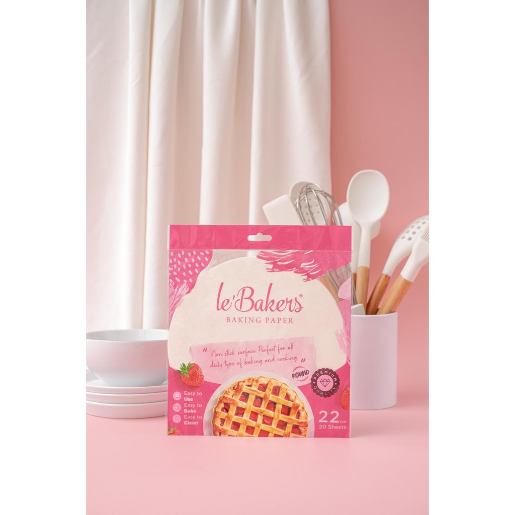 

Le Bakers Baking Paper Baking Parchment Round 22cm