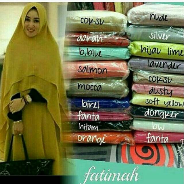 khimar fatimah by rizki ananda original