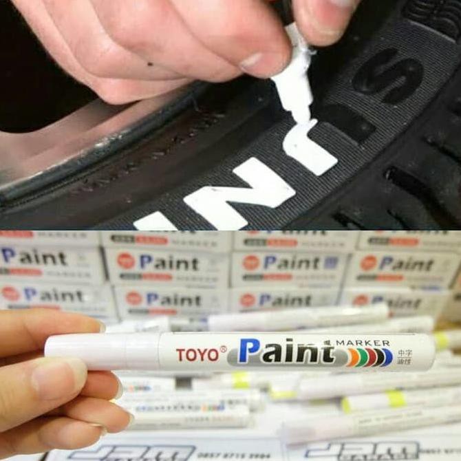 

SPIDOL BAN PUTIH ORIGINAL TERMURAH ASLI TOYO PAINT MARKER PUTIH PROMO