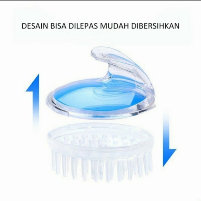 JG - COD - Sisir Keramas Sikat Rambut Pijat Kepala Salon Brush Silicone Shampo Massage Silikon