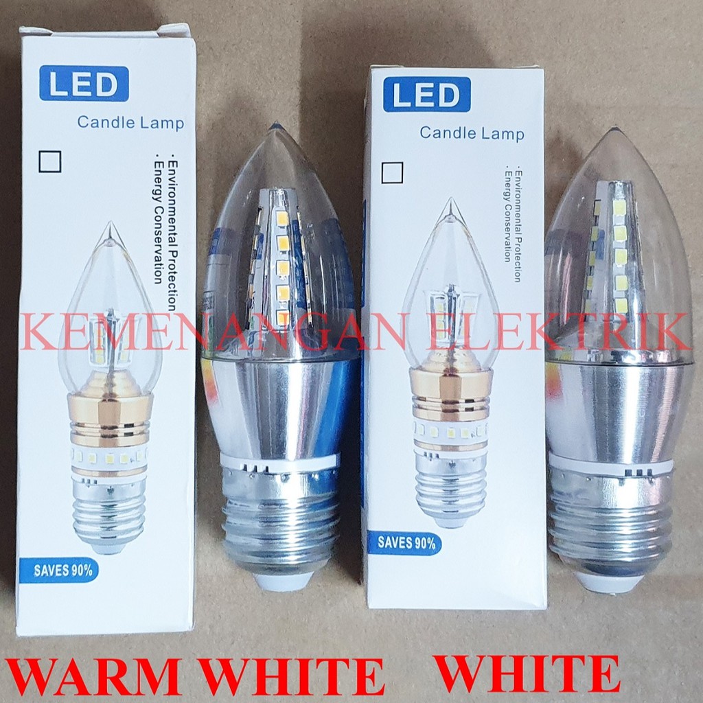 EURUTION CANDLE LIGHT LED 5W E27 / BOHLAM JANTUNG / LAMPU JAGUNG 5WATT / LAMPU LILIN 5 WATT 5 W