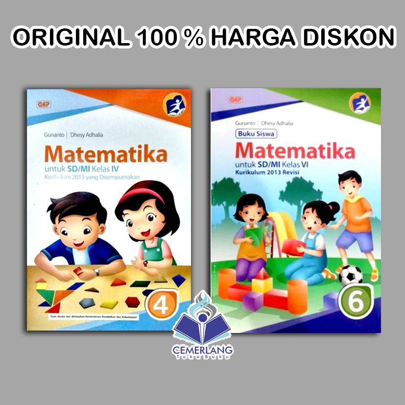 Jual Buku Matematika Sd Mi Kelas 4 Dan 6 Gap Erlangga Gunanto Dhesy Adhelia Indonesia Shopee Indonesia