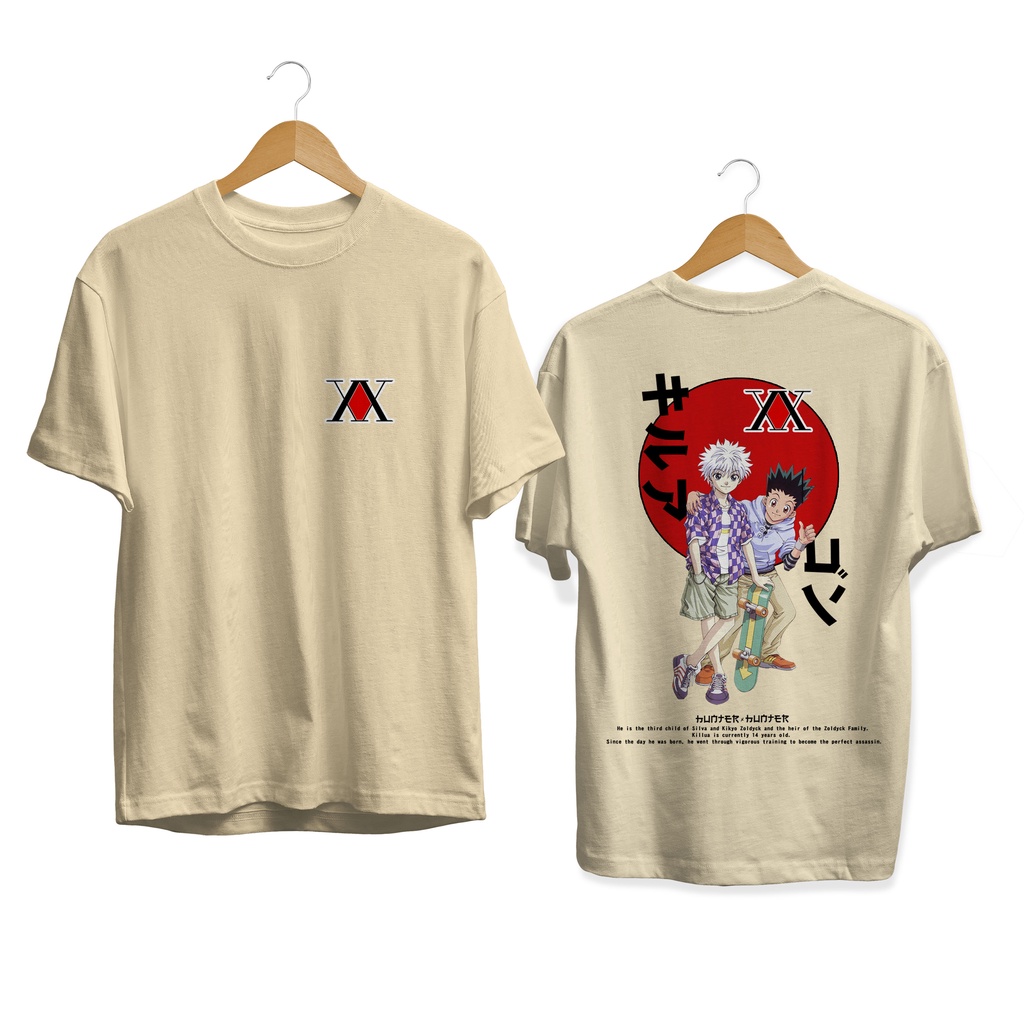 NEW T-SHIRT KILLUA GON HUNTER ZOLDYCK ANIME MANGA JAPANES CULTURE