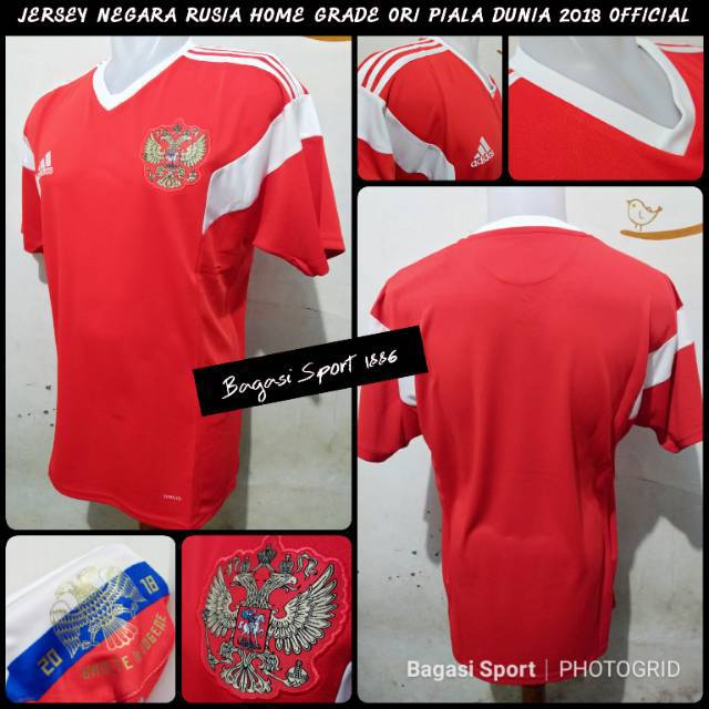 Jual Jersey (Baju) Bola Timnas Rusia Home (Kandang) Piala Dunia 2018 Russia