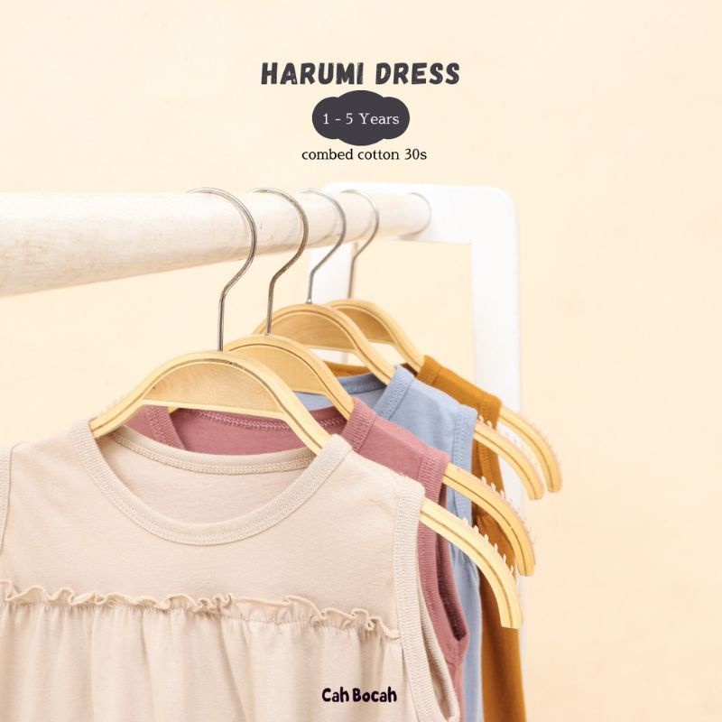 CAH BOCAH - HARUMI DRESS - DRESS ANAK - BAJU ANAK - DRESS BAYI