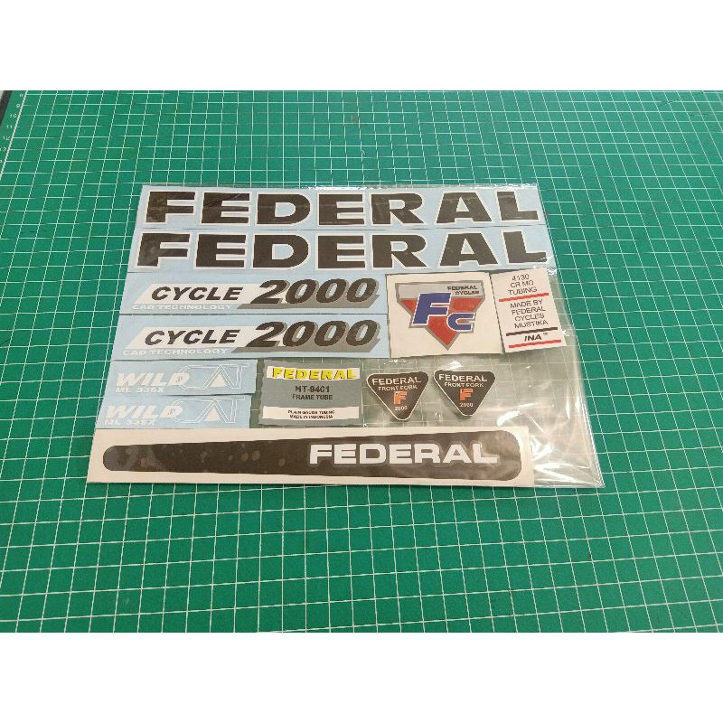 stiker sepeda federal wild cat ml 33 sx