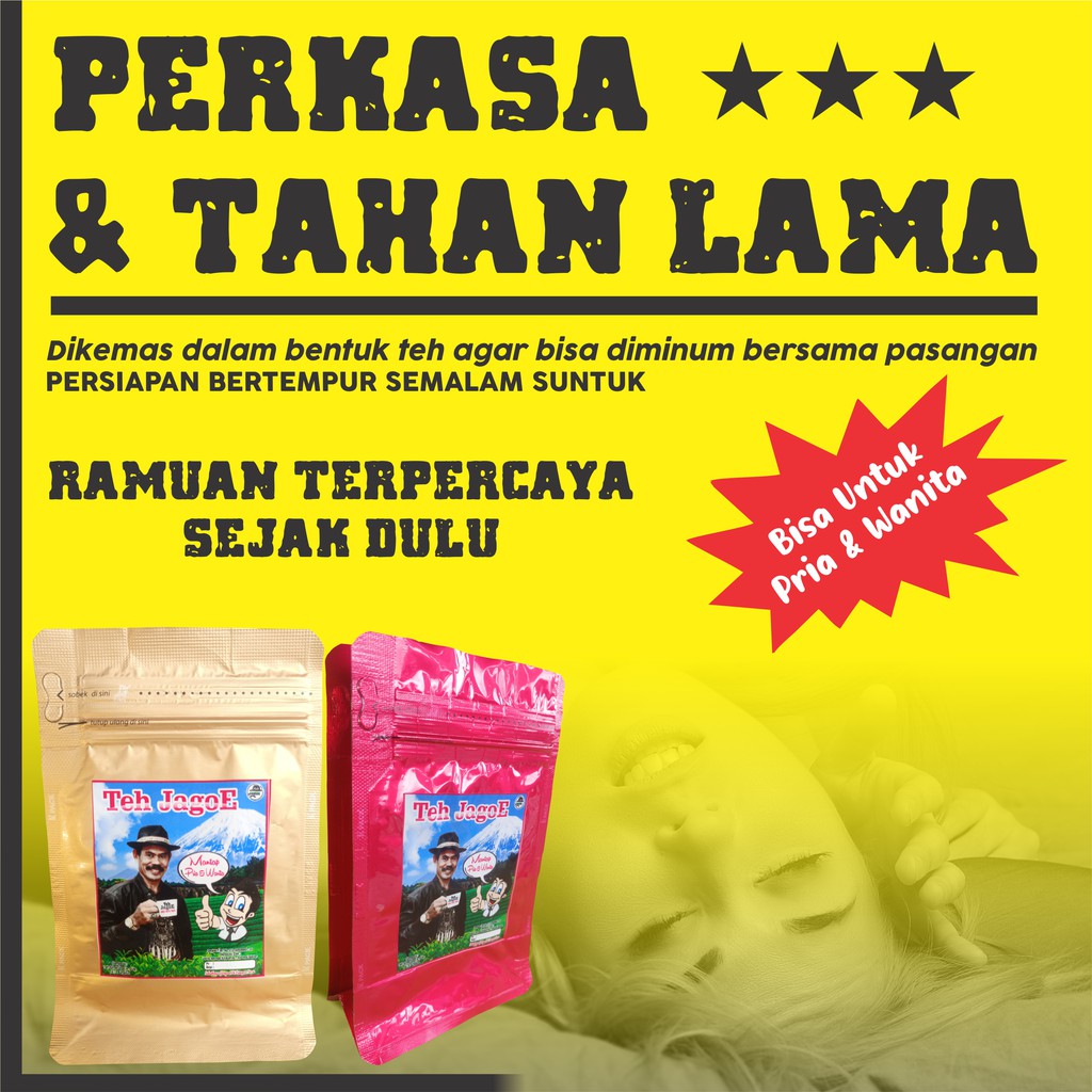Teh JagoE / Herbal Stamina / Obat Kuat Tahan Lama Original | Perangsang Wanita