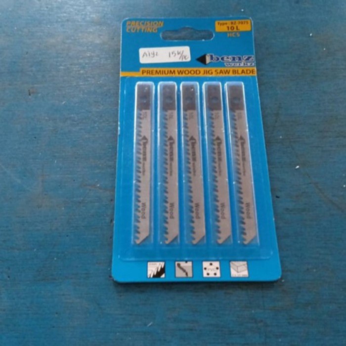 Mata potong Jigsaw Blade Benz No 10 Long model panjang untuk kayu 12
