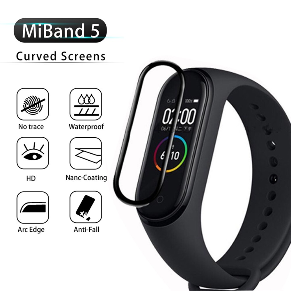 Anti Gores XIAOMI BAND 5 BAND 6 Pelindung Layar 3d Curved Hydrogel