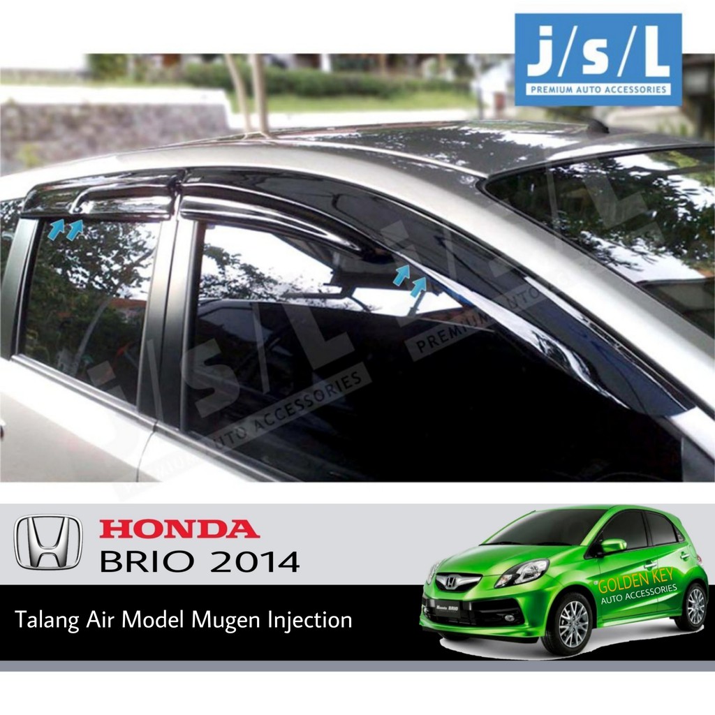 JSL Talang Air Brio 2014 Side Visor Model Original Injection