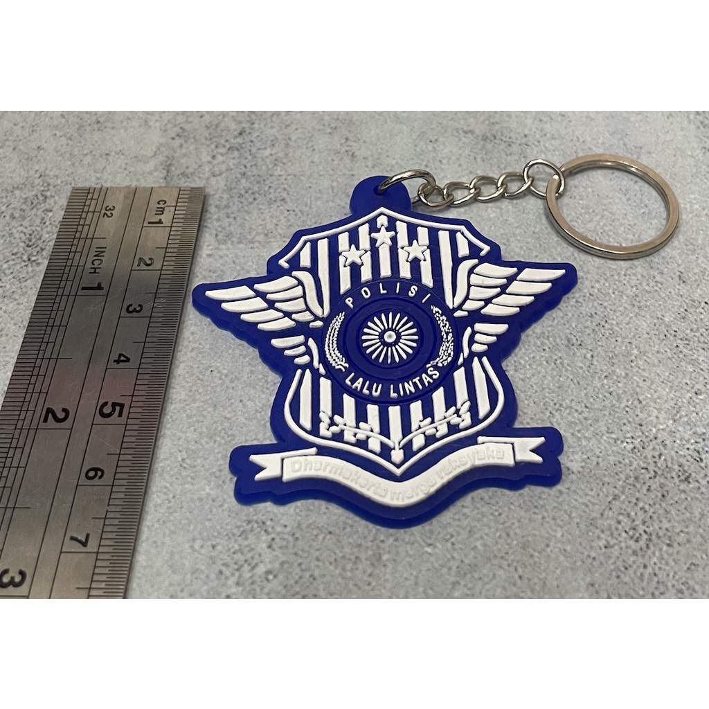 Gantungan Kunci Polantas | Keychain | Gantungan Kunci Karet Polantas