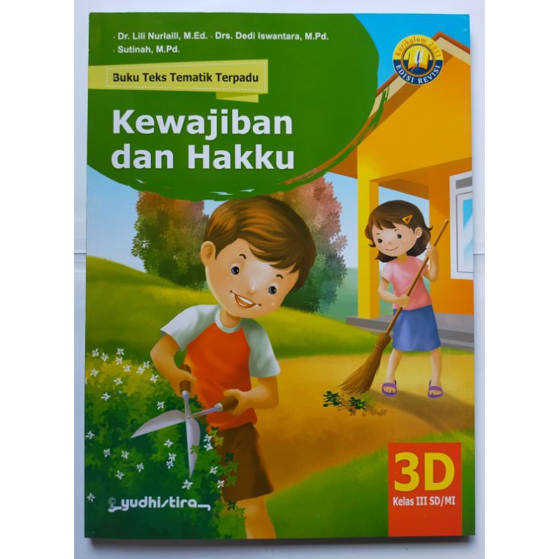 Tematik 3d Yudhistira Sd Kelas 3 Kurtilas Revisi Shopee Indonesia