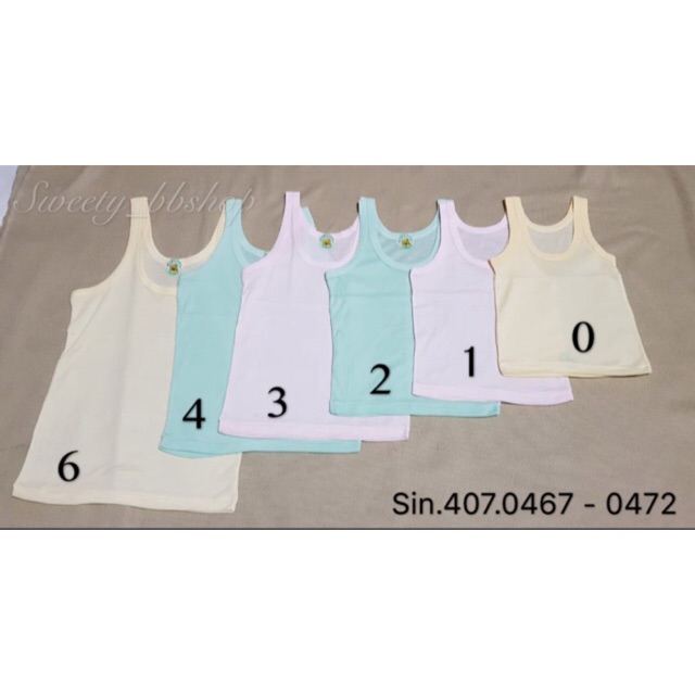 6PCS! Singlet kaos kutang bayi anak katun 0 bulan - 6 tahun