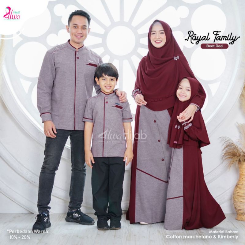 Ready Stok Sarimbit Royal Family Alwa Hijab Koko Gamis Anak  Diskon Sale Promo