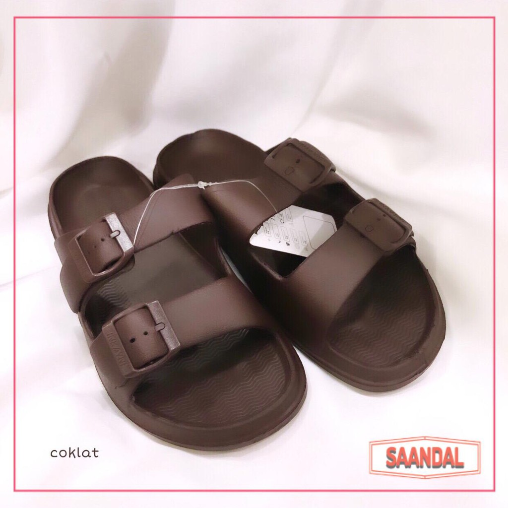 Sandal Selop 2 TALI 2 BAN Pria Inkayni YK6030 Warna Polos, Anti Licin Karet(BISA SATUAN COD)