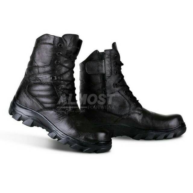 SEPATU SAFETY SEMI BOOTS ALMOST PRIA KULIT BOOT SAVETY BUT SEPTI BUTS SEVTI