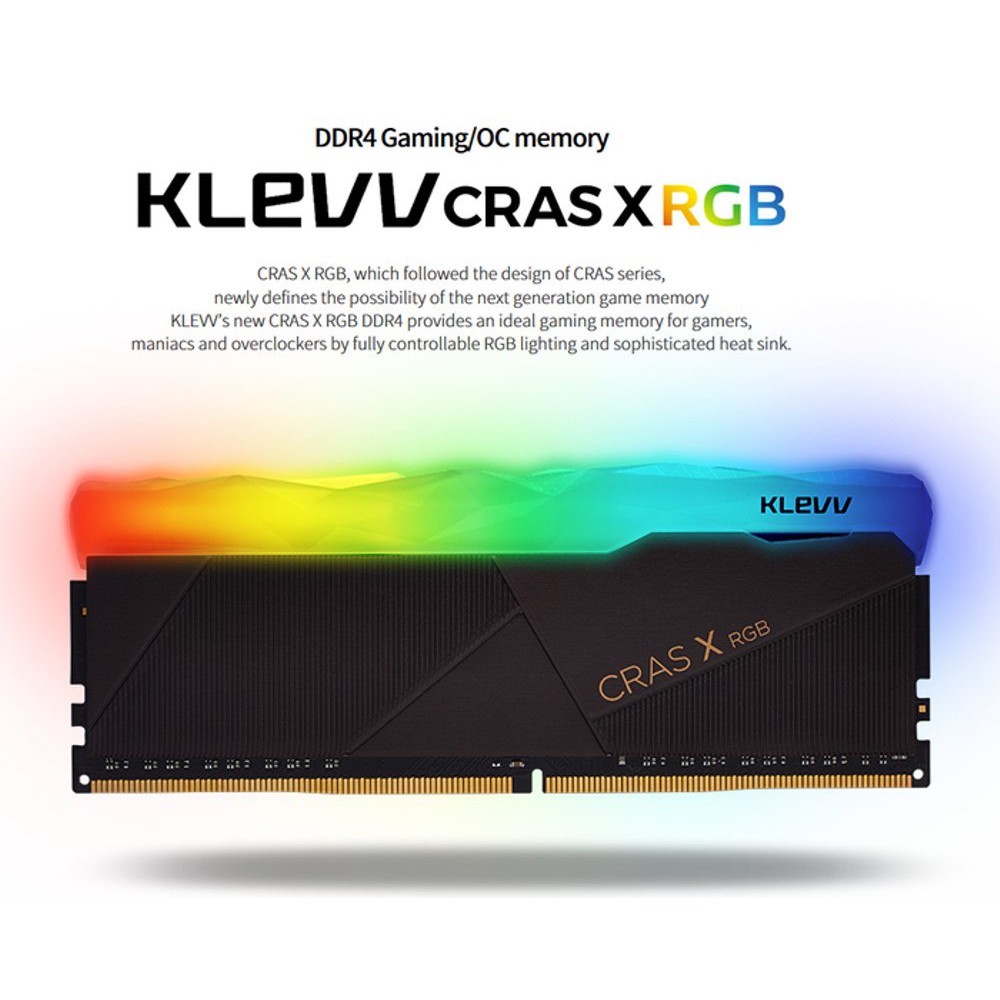 Memory RAM KLEVV DDR4 CRASS X RGB 16GB (2X8GB) 3200MHz PC25600