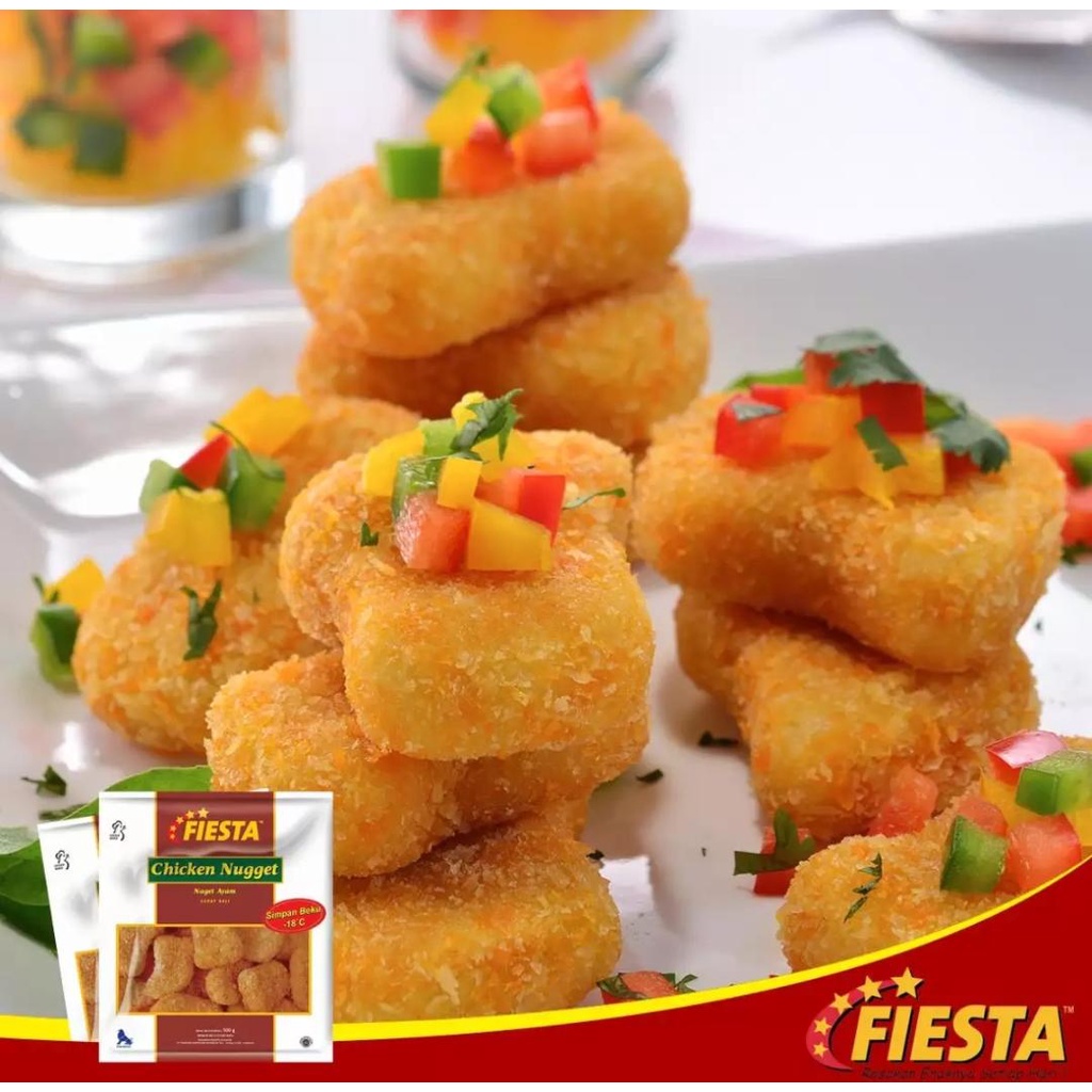 FIESTA CHICKEN NUGGET 500GR HALAL NAGET AYAM CEPAT SAJI