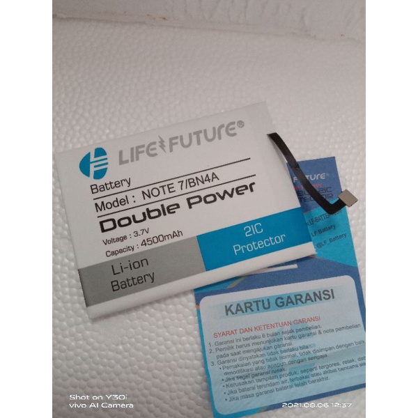 BATRE LF XIAOMI REDMI NOTE 7 / BN4A LIFE FUTURE DOUBLE POWER