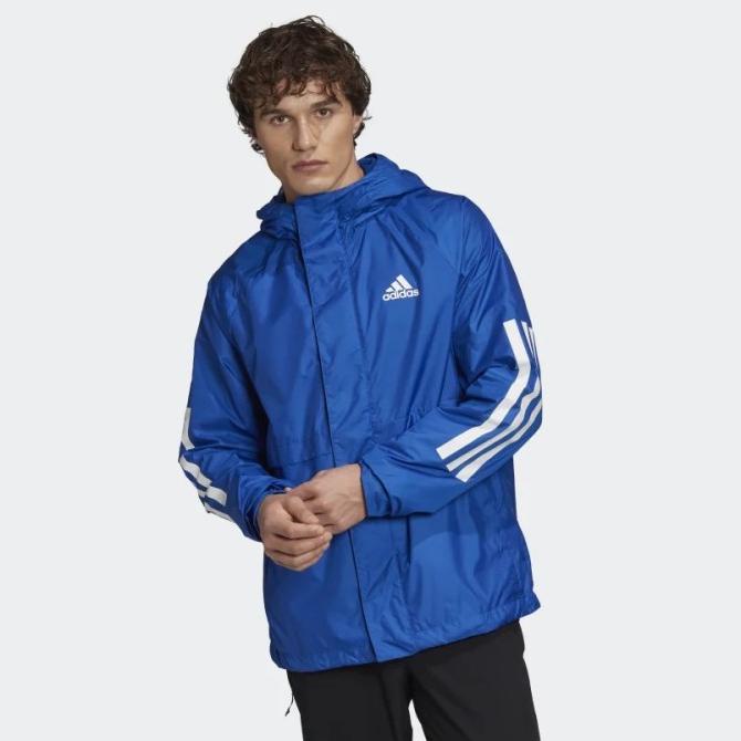Adidas Blue Jacket Men 3Stripes RDY Windbreaker 100% Original