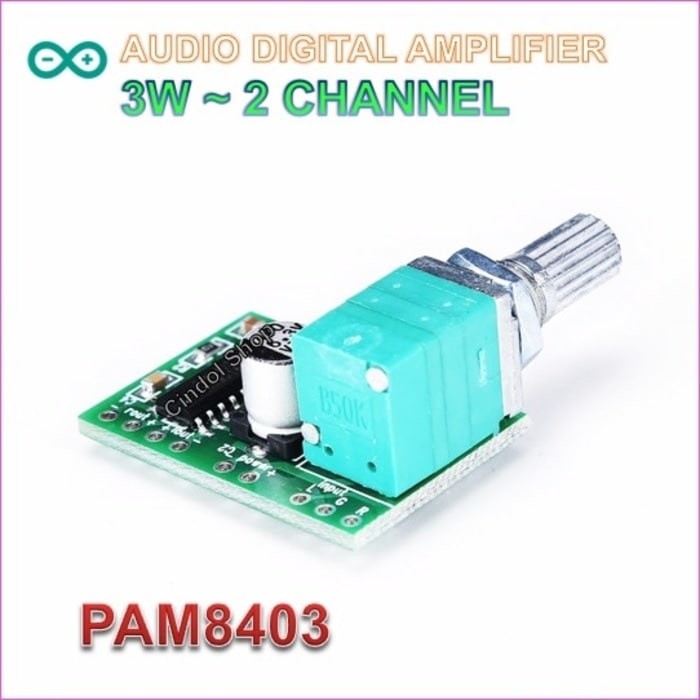 Mini Digital HiFi Audio Amplifier PAM 8403 PAM8403 Plus Potensio Volume