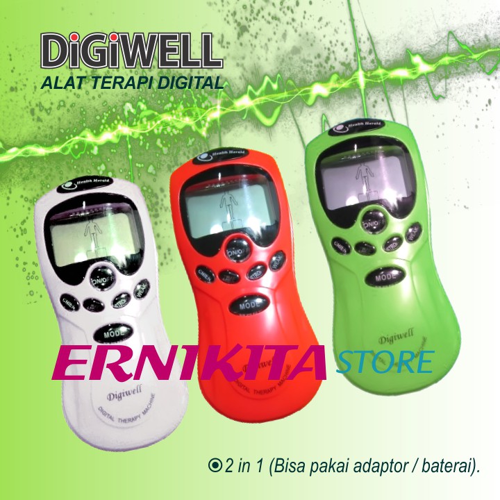 DIGIWELL ALAT TERAPI DIGITAL - Berikut USB Adaptor dan 3 Baterai AAA