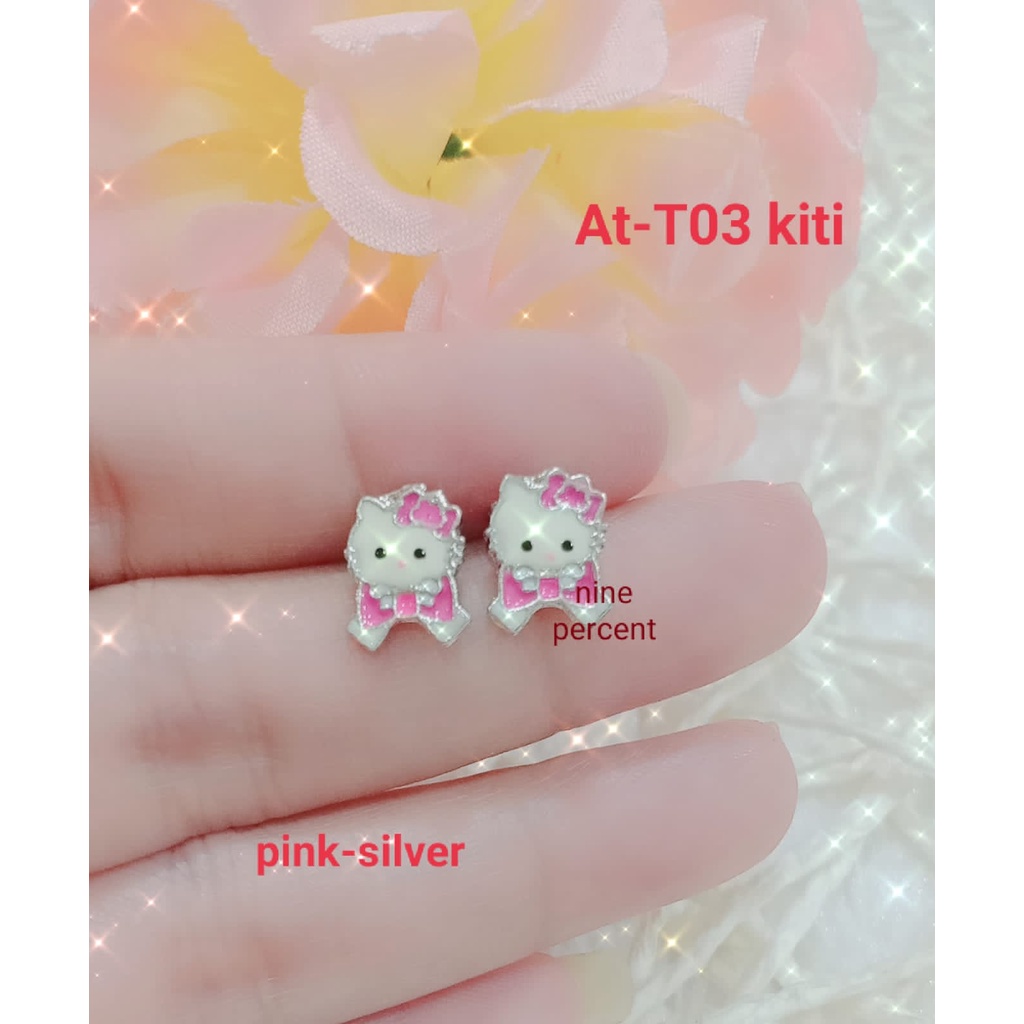 TERBARU ANTING TUSUK/ANTING STUD ANAK KARAKTER, ANTI KARAT DAN ANTI ALERGI/ ANTING ANAK HELLO KITTY