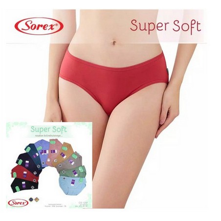 Sorex CD Wanita 1257 Super Soft Lembut Nyaman Dipakai / Sorex / Sorex Cd /Sorex CD Wanita / CD Sorex Super soft / Celana Dalam Wanita / Celana Dalam Perempuan / Sorex CD 1257 M L EL Ql Premium Sorex