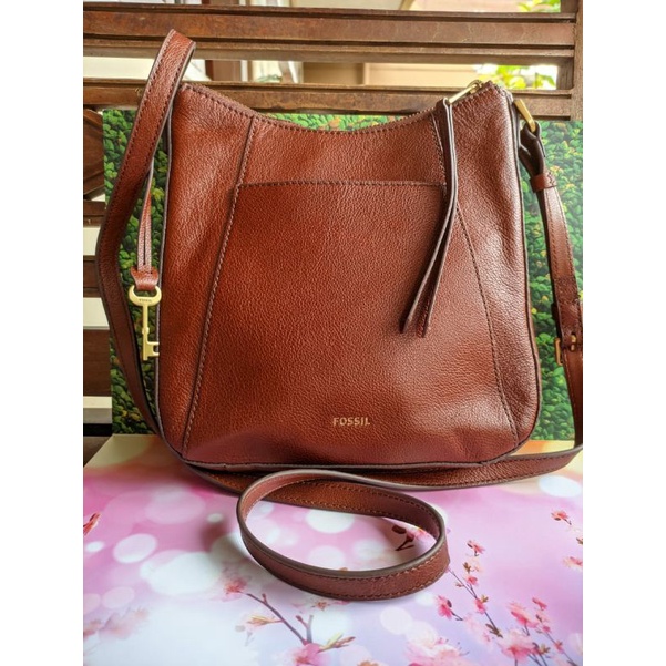 Preloved Tas Fossil Talia Crossbody Brown