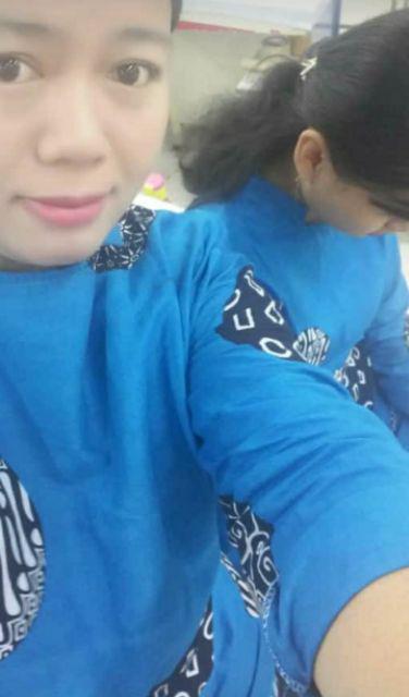 Terlaris Serut Genes Jelita Tunic Navbor Yelbor Whitbor Creambor Tunik Batik Modern Hrb030 Dolbi Dob