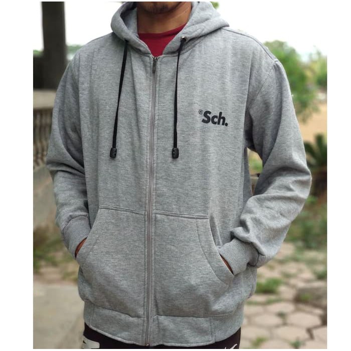 Jaket Zipper Hoodie RSCH Abu Muda