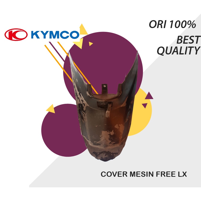 COVER TUTUP MESIN KYMCO FREE LX TUTUP BAWAH JOK KIMKO KIMCO + GANTUNGAN BARANG CLIP ASSY CENTER