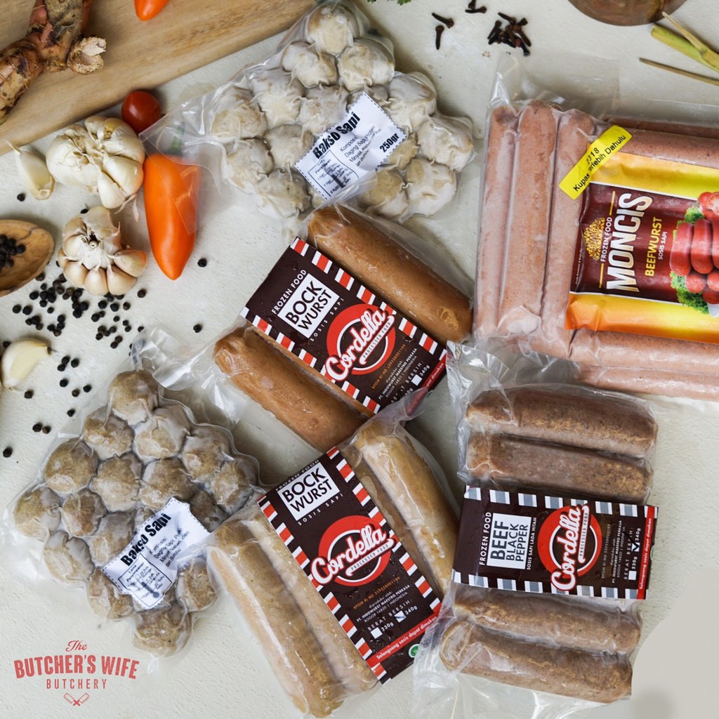 

SOSIS CORDELLA BOCKWURST (BEEF) ISI 5 @340GRAM FROZEN