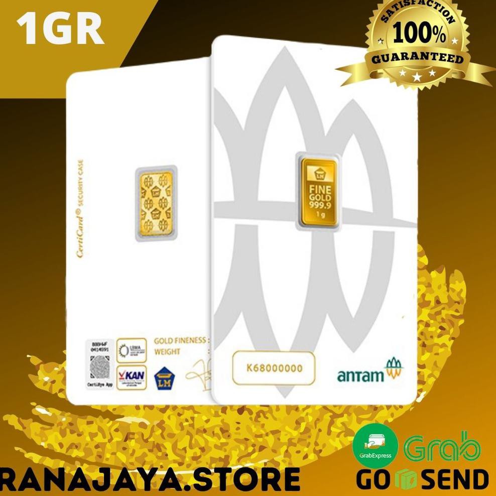 [KODE BARANG 794K] [TAHUN 2020] EMAS ANTAM 1 GRAM BATANGAN CERTICARD PRESS