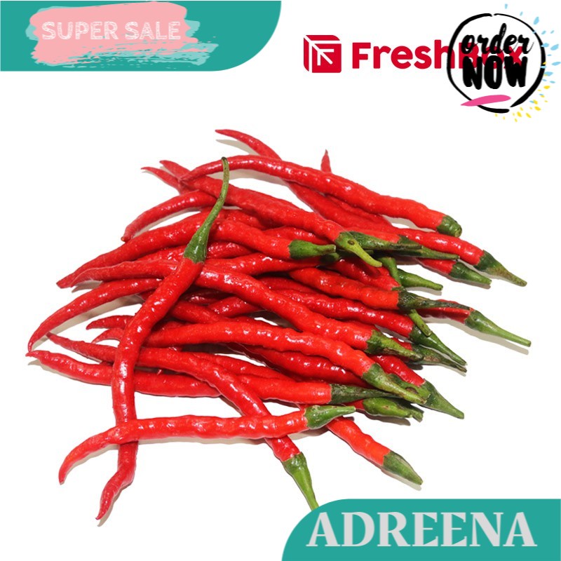 

Cabai Merah Keriting 250gr Adreena Freshbox